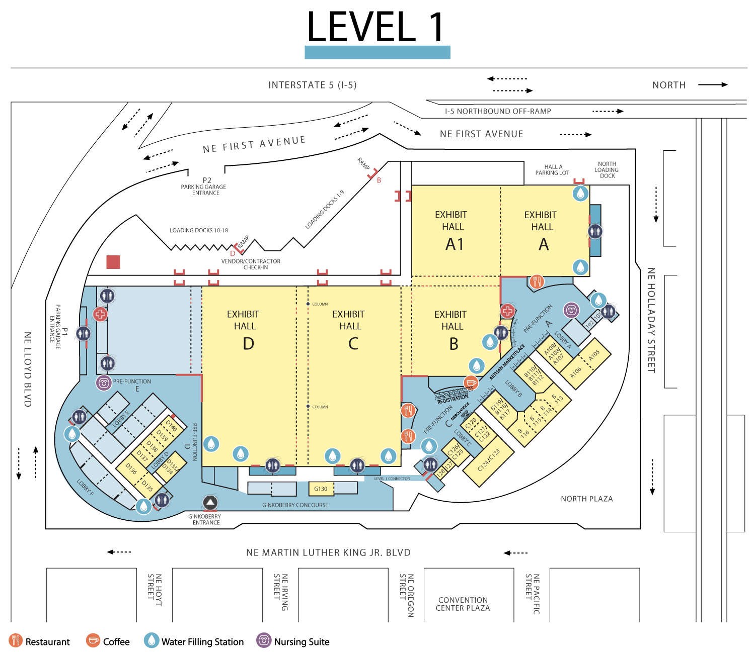 Oregon Convention Center - Level 1